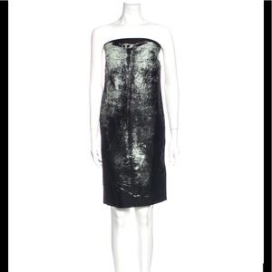 Rare Helmut Lang silk abstract dress